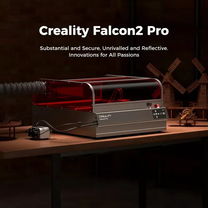 Creality Falcon 2 Pro le découpeur / graveur plus sécurisé et mieux