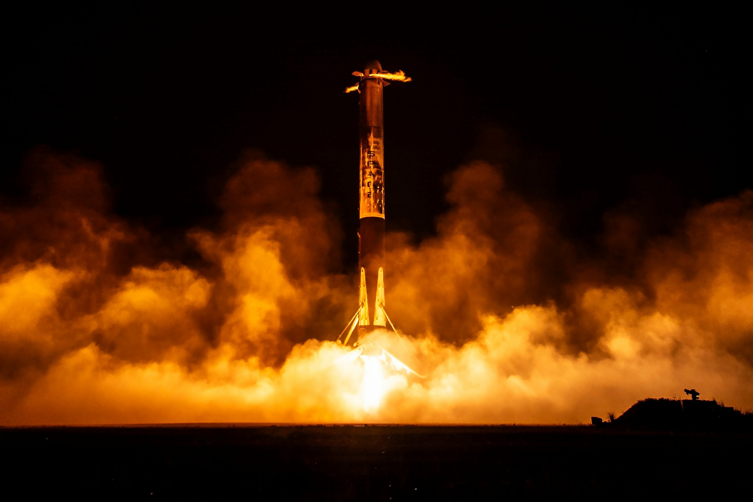 Falcon Heavy atterrissage booster