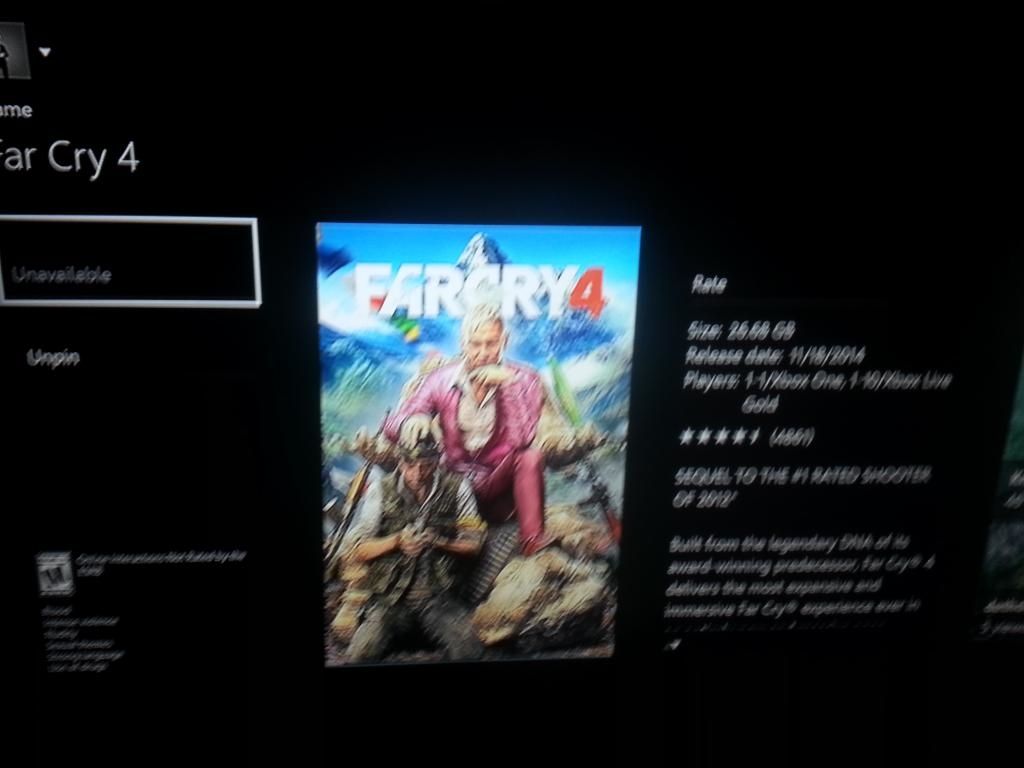 Far Cry 4 Xbox One indisponible