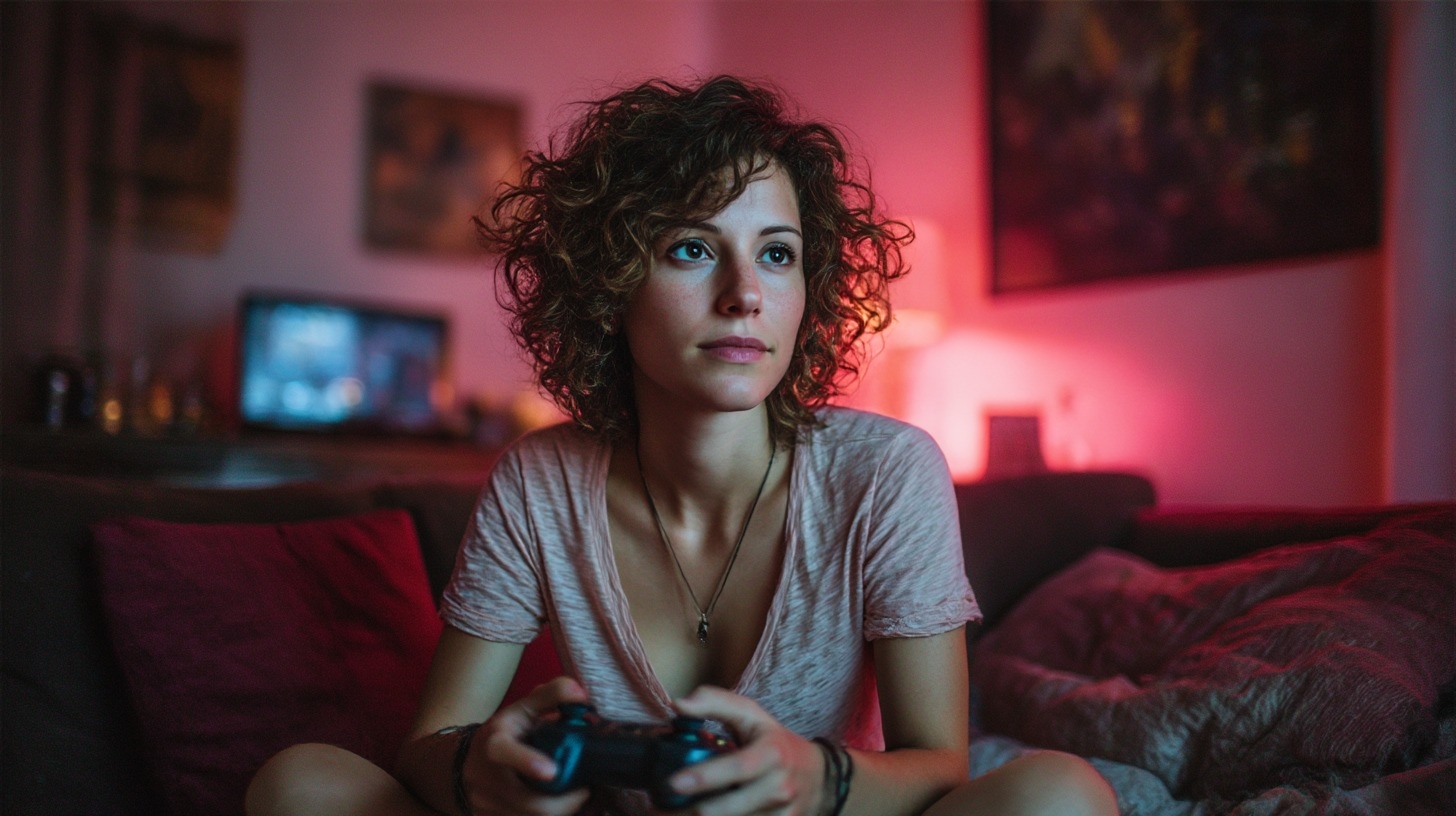 Femme jeux vidÃ©o 01