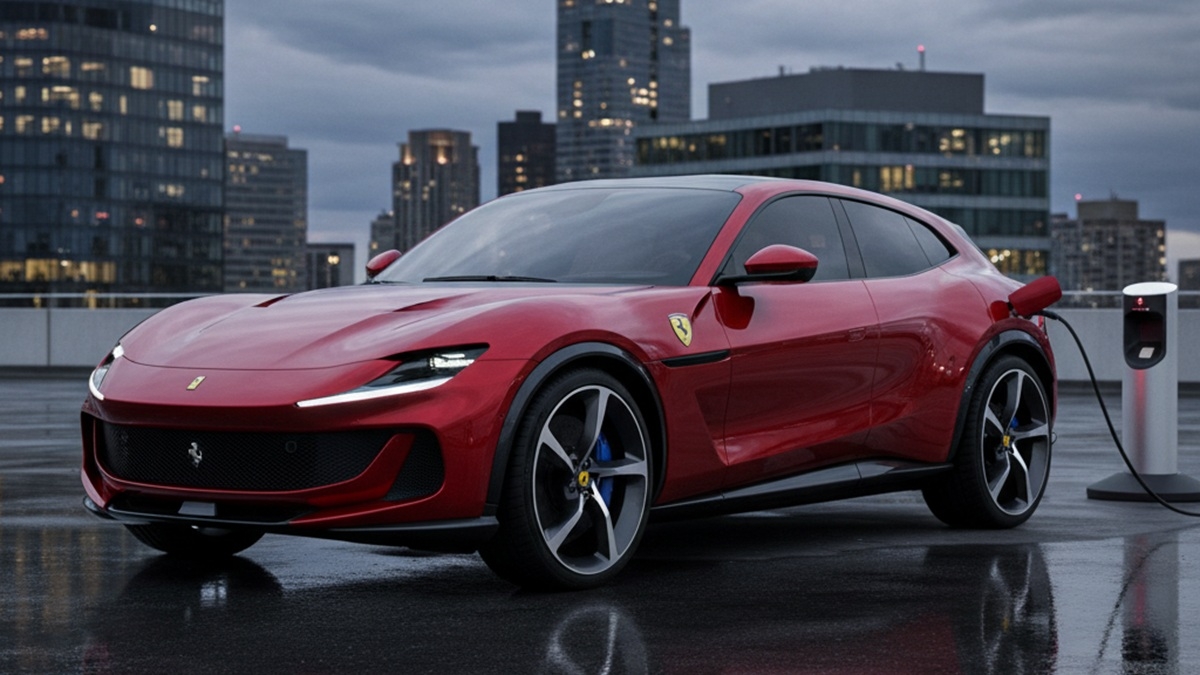 Ferrari Elettrica illustration ia