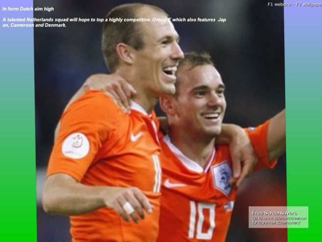FIFA World Cup 2010 Screensaver screen 1