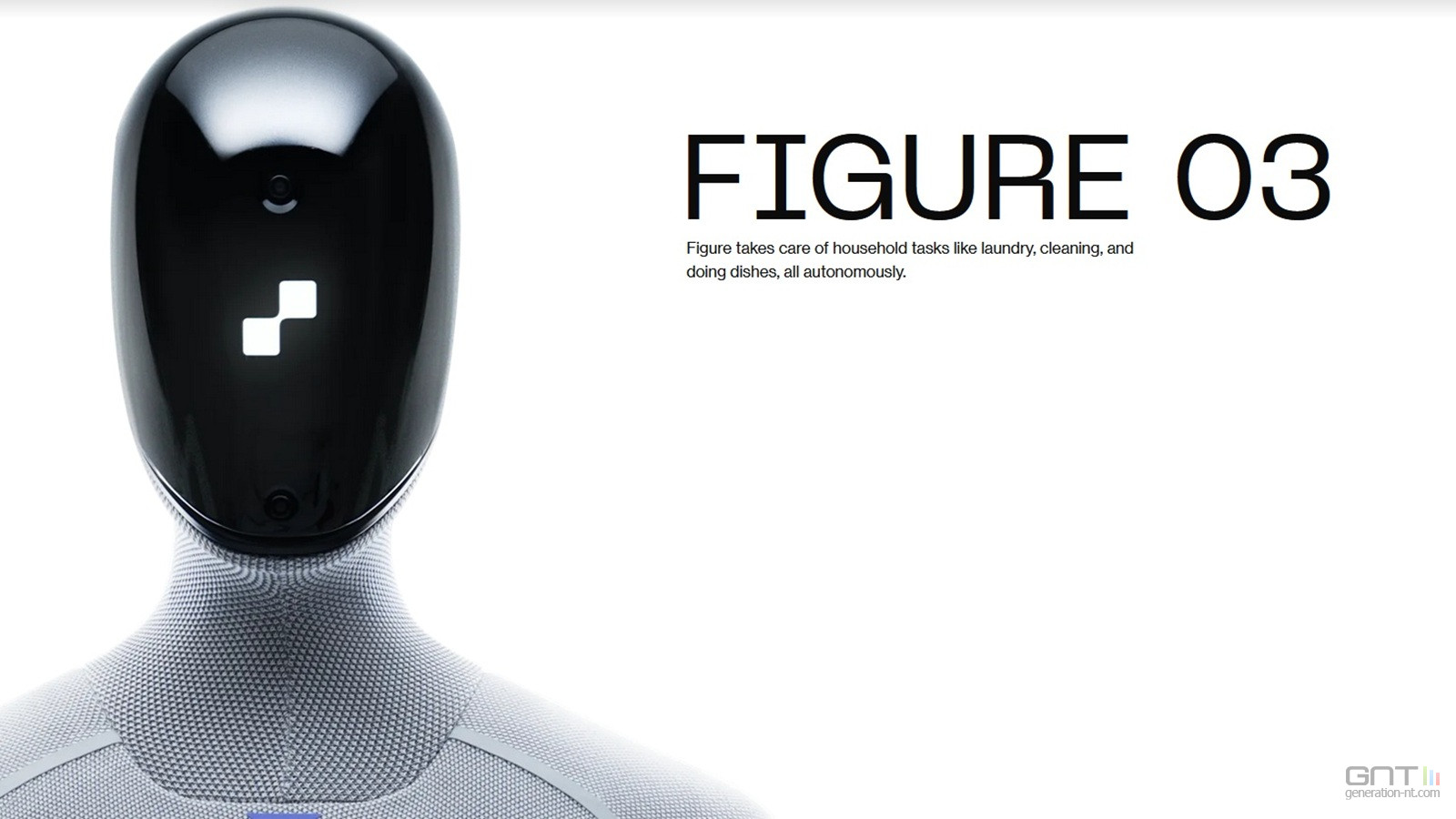 Figure 03 : le robot humanoïde conçu pour envahir notre quotidien
