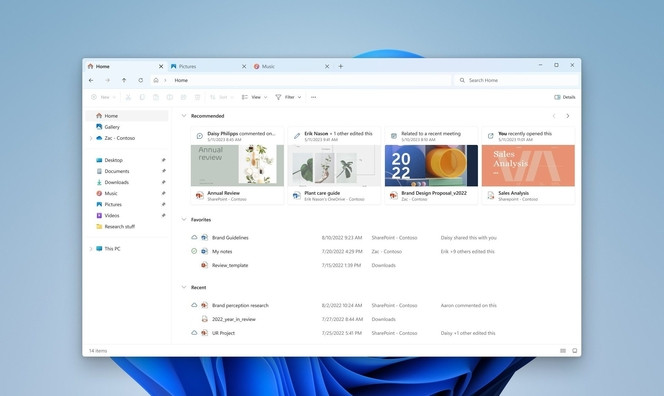 File explorer Windows 11