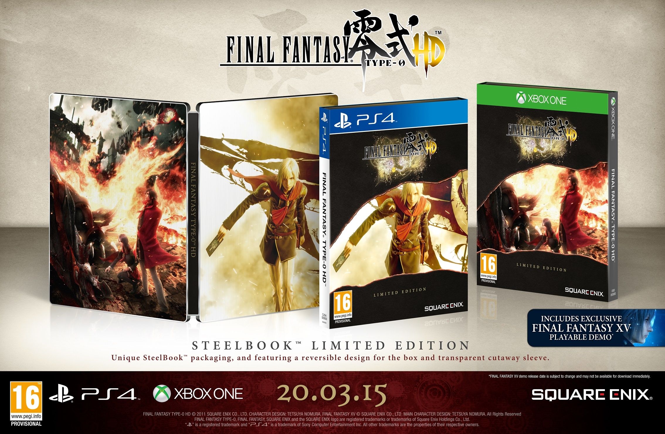 Final Fantasy Type-0 HD - Steelbook Limited Edition