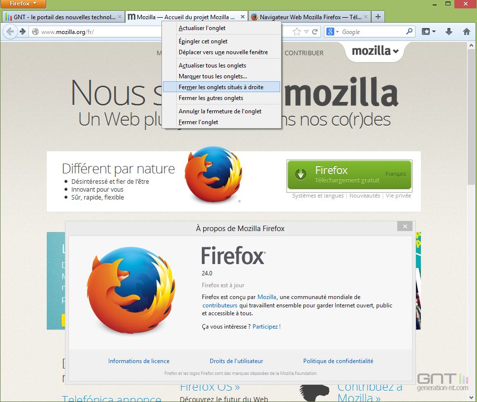 Firefox En Version 24 Finale A Telechager