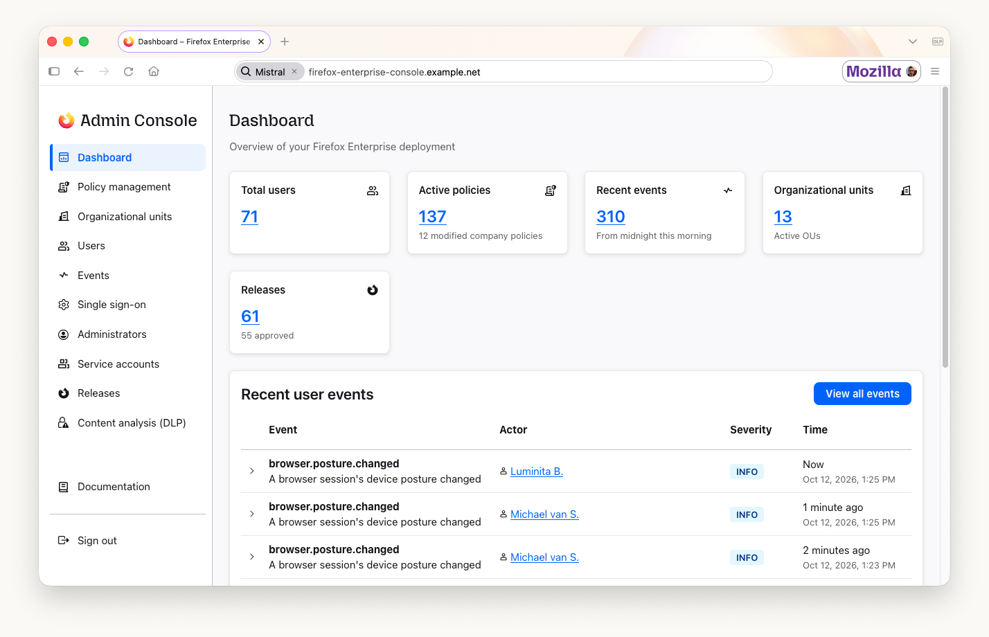 firefox-enterprise-console