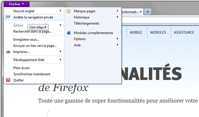 Firefox-navigation-privee