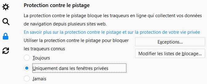 Firefox-pistage