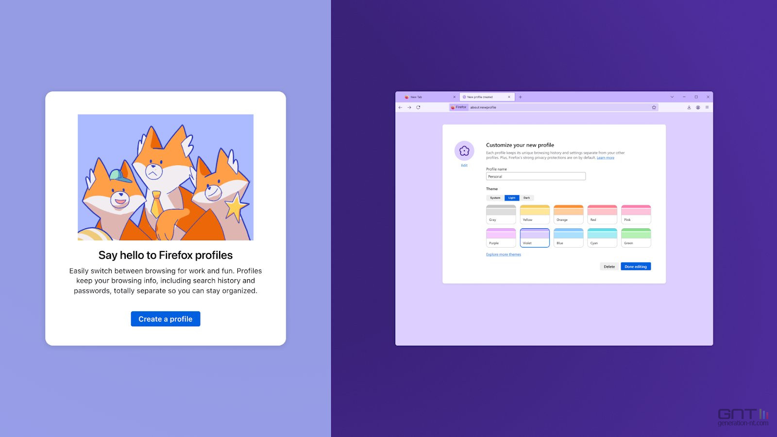 Firefox rattrape son gros retard avec les profils