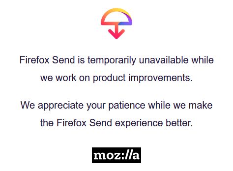 firefox-send-indisponible