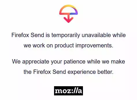 firefox-send-indisponible