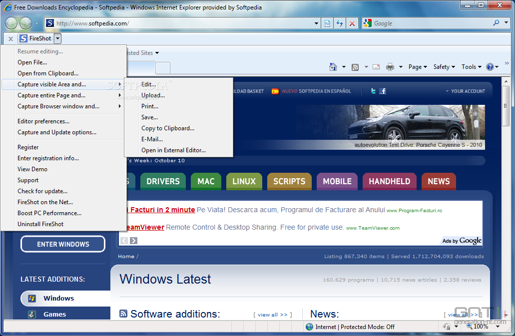 Fireshot Internet Explorer Fireshot Internet Explorer