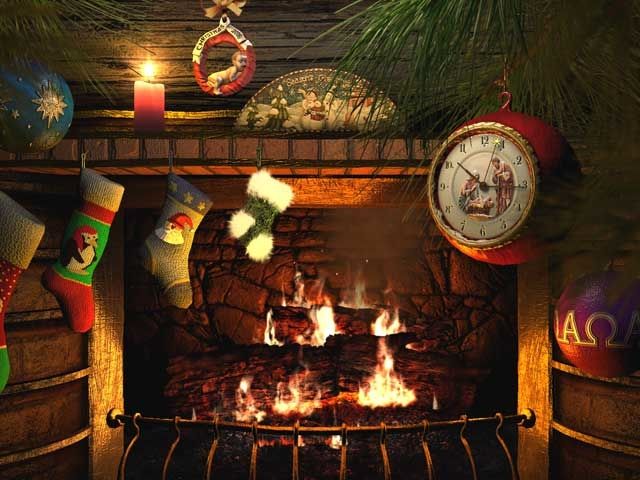 Fireside Christmas screen 1