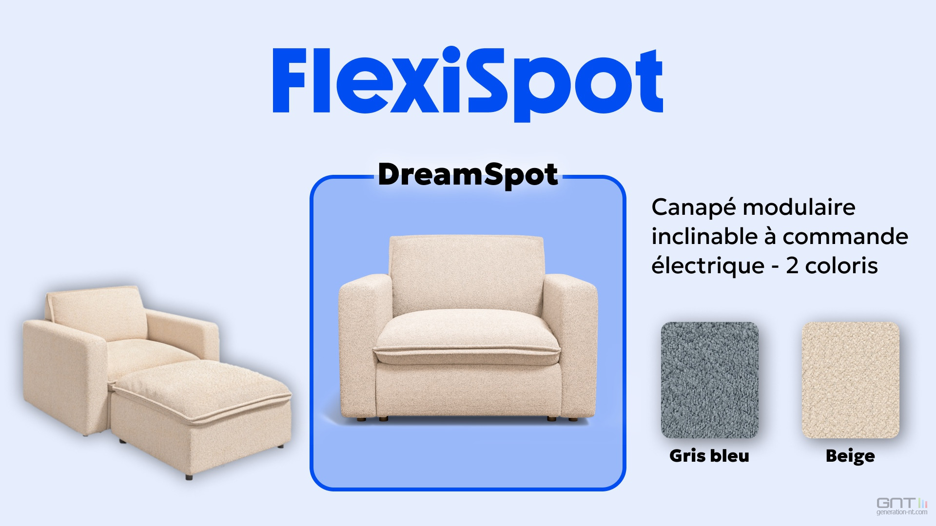 FlexiSpot DreamSpot SF7 : un canapé modulaire électrique alliant confort et personnalisation inégalés