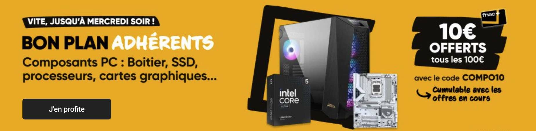 Fnac promos composants adhe?rents