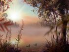 Fog Lake : une animation reposante comme écran de veille