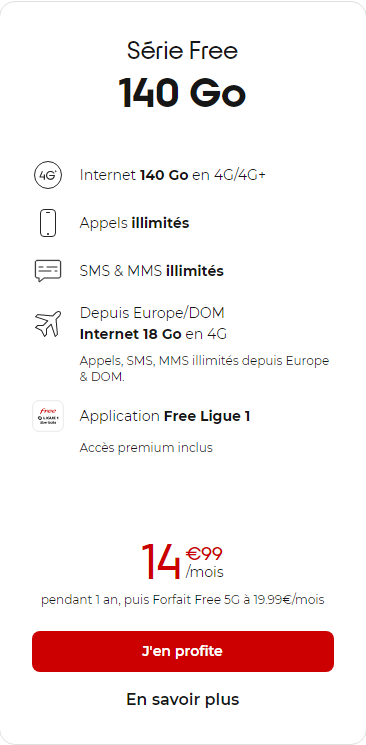 forfait free 140 go