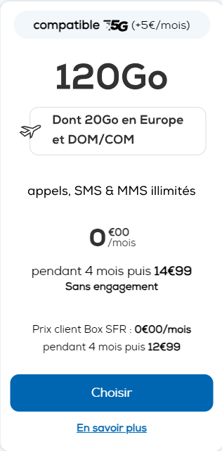 forfait la poste mobile 120 go