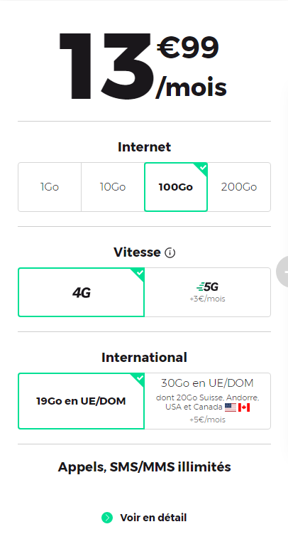 forfait red by sfr