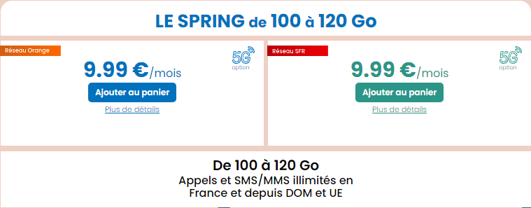 forfait le spring youprice