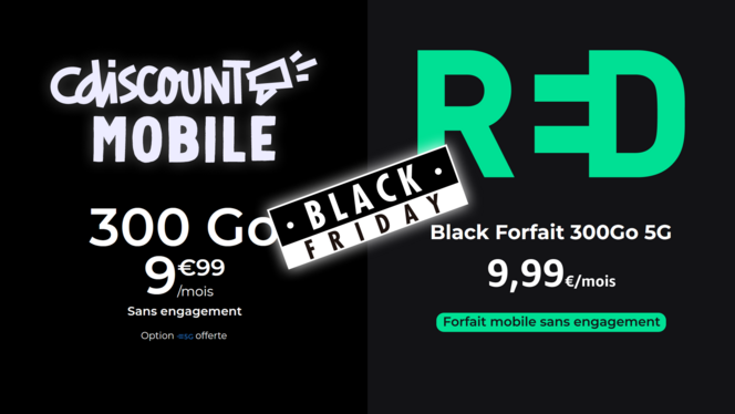 Forfaits Black Friday 300Go - Cdiscount Mobile et RED