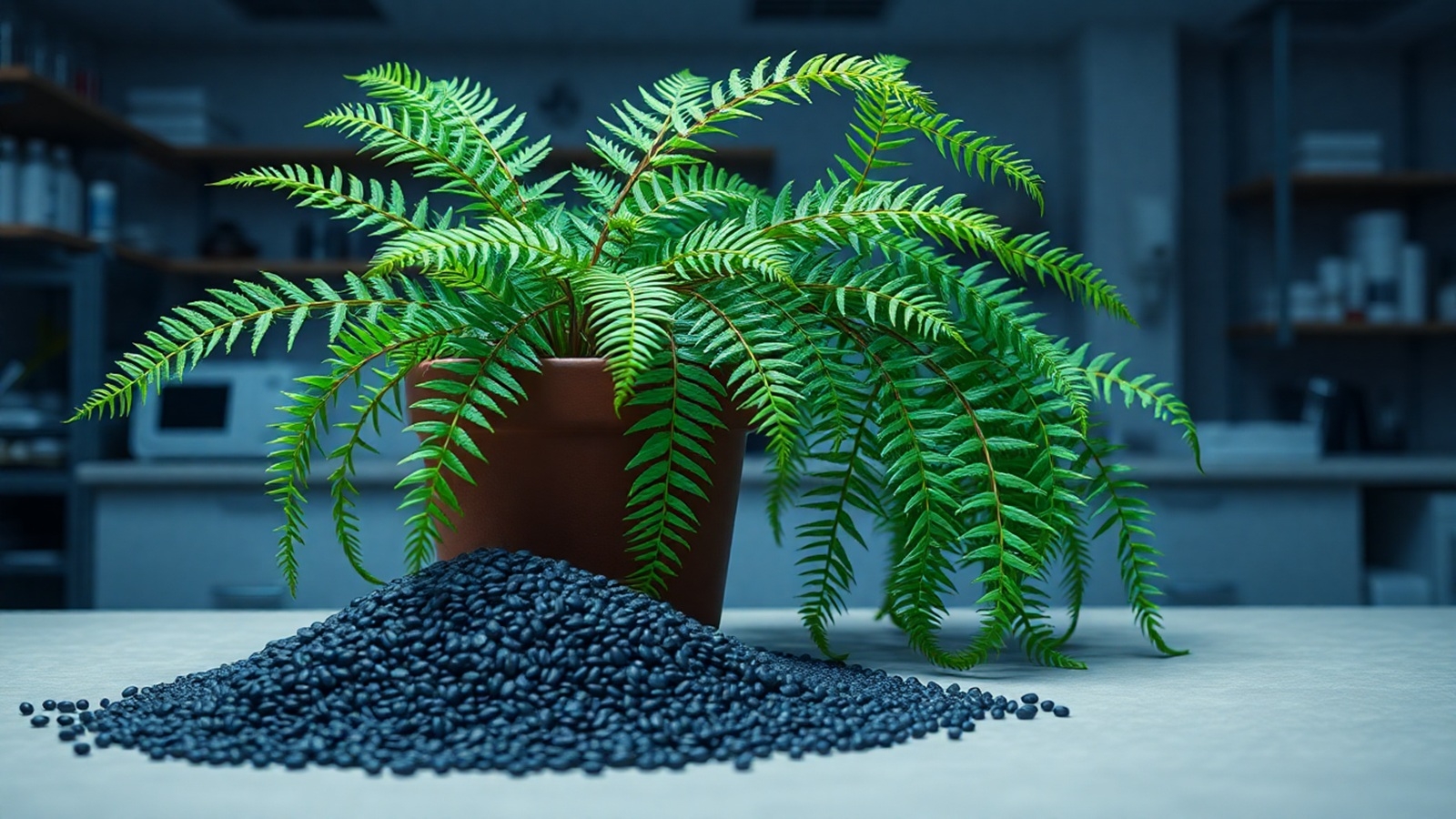 fougÃ¨re extraction monazite terre rare illustration IA