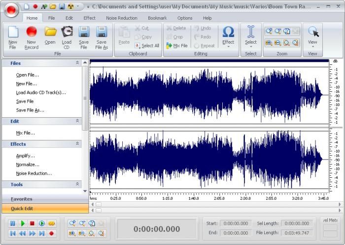 Free Audio Editor screen 1