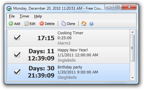 Free Countdown Timer Portable screen 1 (2)