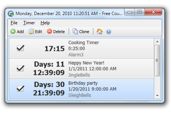 Free Countdown Timer Portable screen 1 (2)