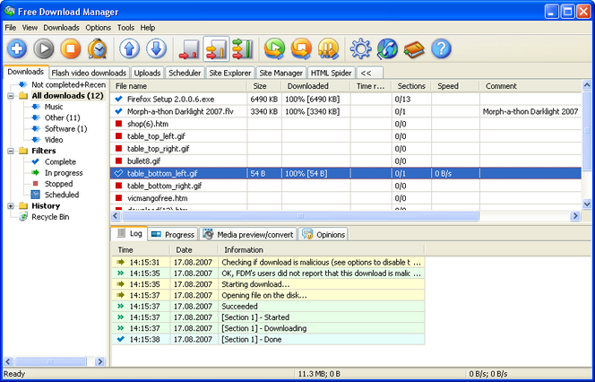 Free Download Manager screen1