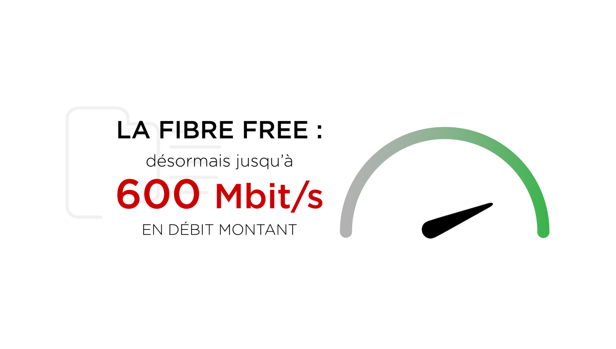 Freebox en fibre optique : Free monte l'upload à 600 Mbit/s