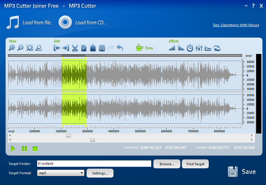 Free MP3 Cutter Joiner screen1