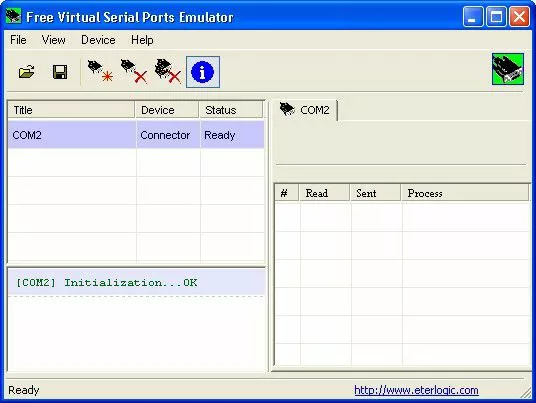 Free Virtual Serial Ports Emulator screen 2