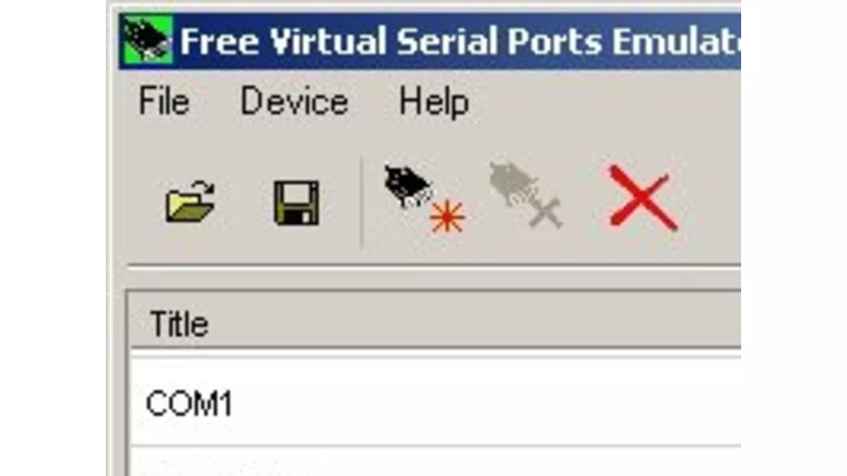 Free Virtual Serial Ports Emulator créer et tester le fonctionnement
