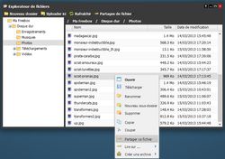 Freebox OS partage fichiers