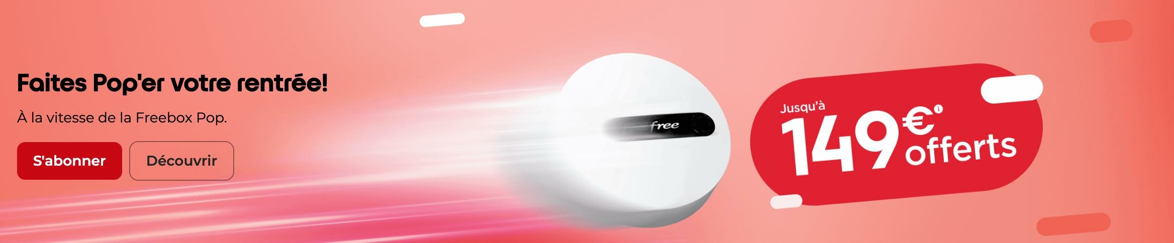 Freebox Pop - mise en service offerte