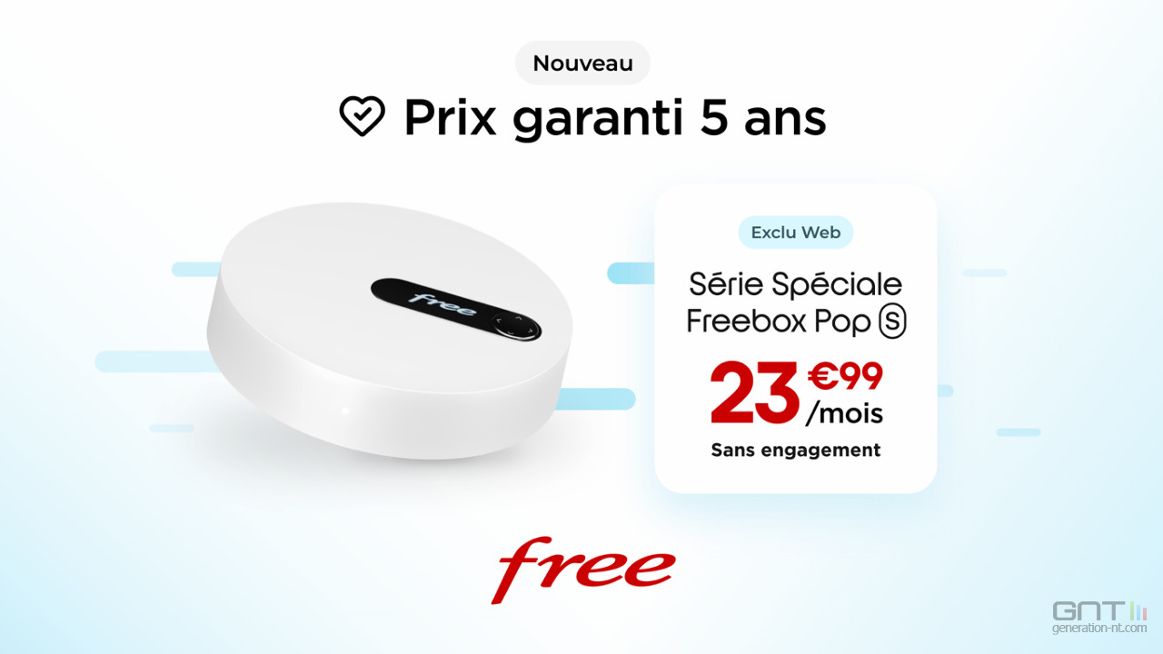 Freebox Pop S : Free ajuste le prix à la baisse et le bloque cinq ans