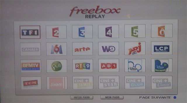 Freebox Replay nouvelles chaÃ®nes 1