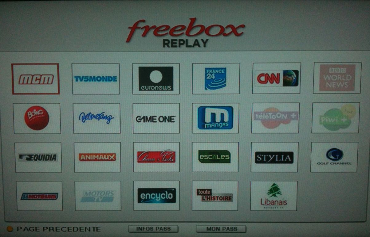 Freebox Replay nouvelles chaÃ®nes 2