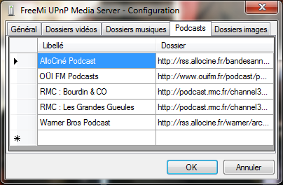 FreeMi UPnP Media Server  screen1