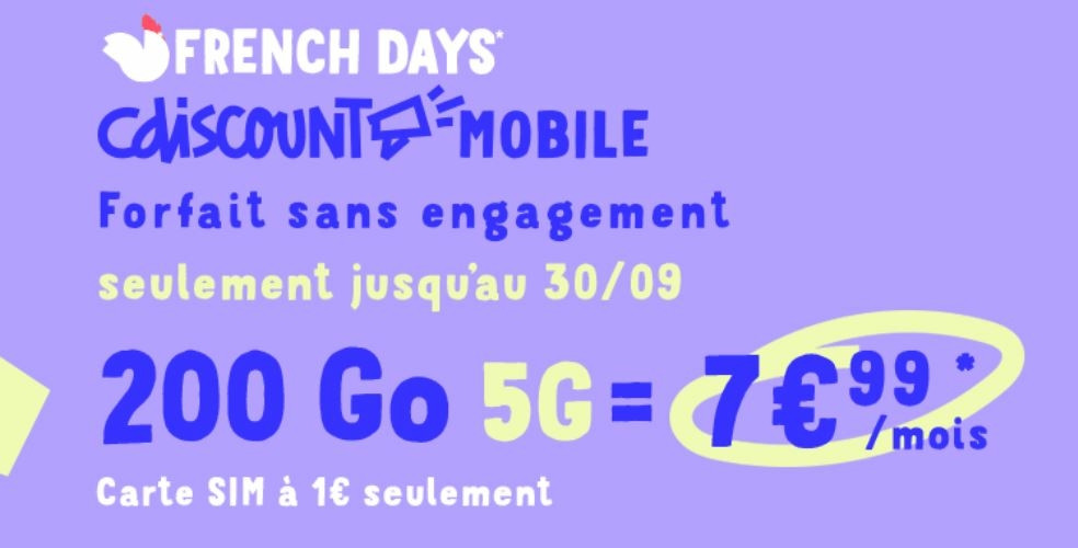 french-days-cdiscount-mobile-200-go-5g