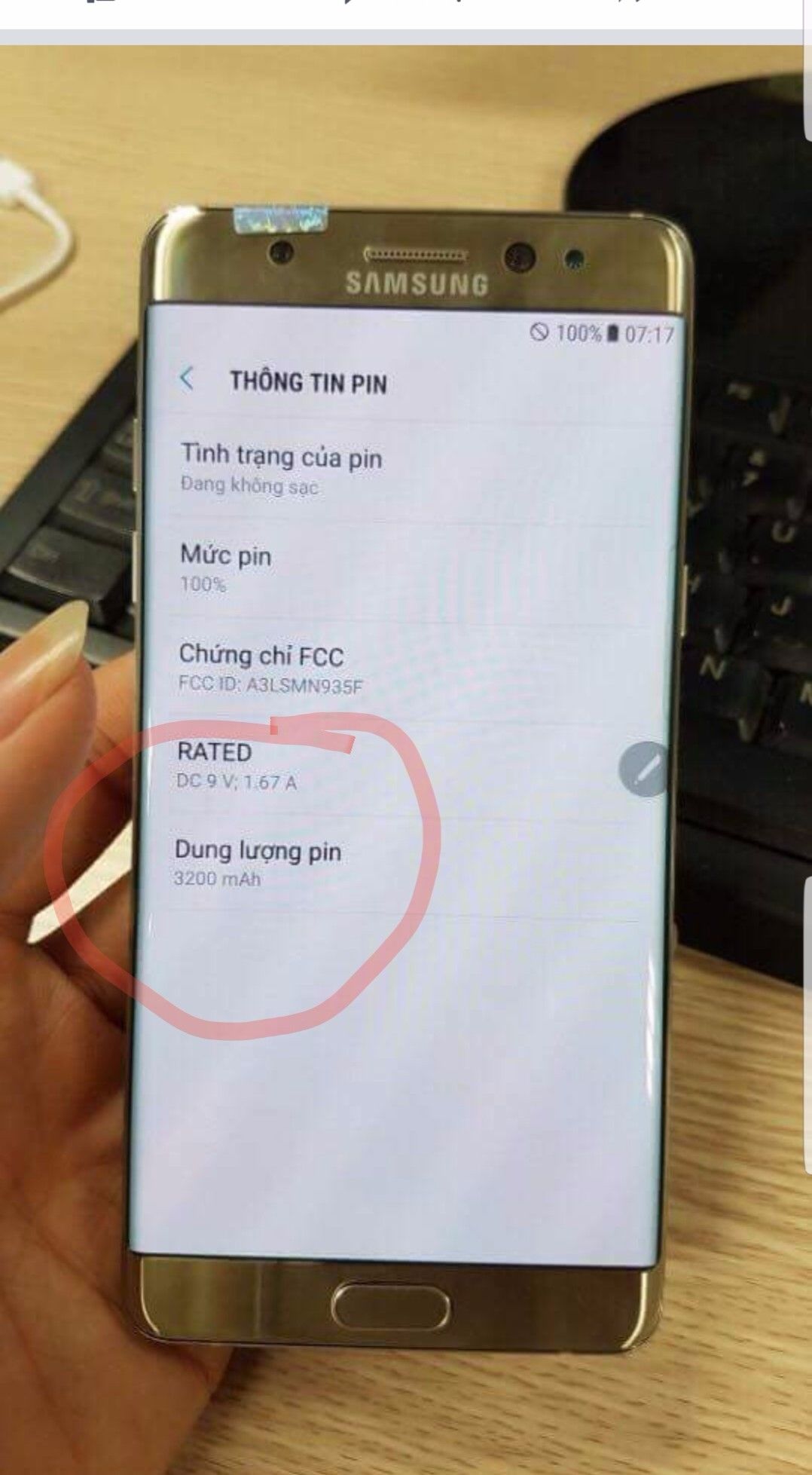 Galaxy Note 7 reconditionne