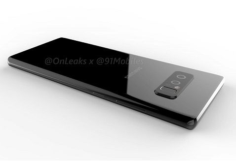 Galaxy Note 8 rendu