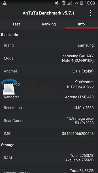 Galaxy Note Android Lollipop