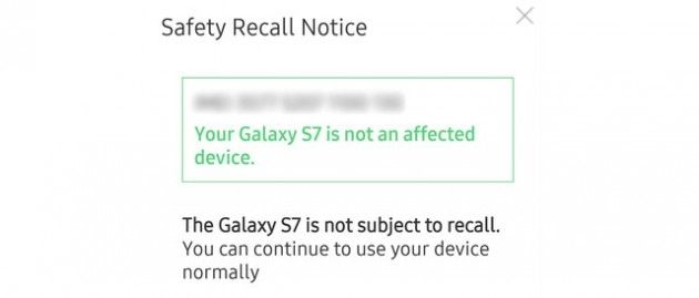 Galaxy S7 safe