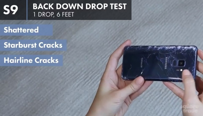 Galaxy S9 drop test Square Trade