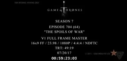 Game of Thrones saison 7 piratage