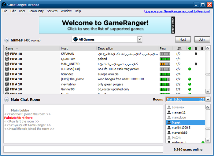 GameRanger screen1
