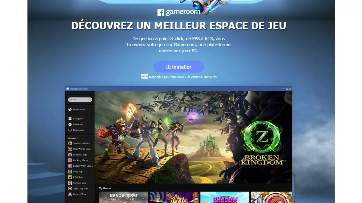 Facebook lance Gameroom : une plateforme de jeux vidéo à la sauce Steam